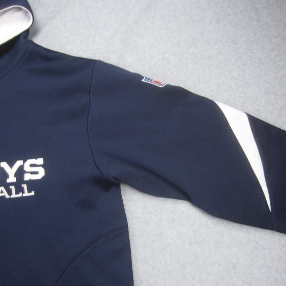 Dallas Cowboys Hoodie Boys Youth Large 14/16 Blue On Field Reebok NFC NFL‎ - Picture 4 of 15